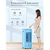 25-INCH Evaporative Air Cooler, Swamp Cooler Air Conditioner w/Double Tanks, Smart Timer, 3 Ice Packs, 60W Windowless Air Conditioner, 70° Oscillation,3-Speed Portable Air Conditioners for Room