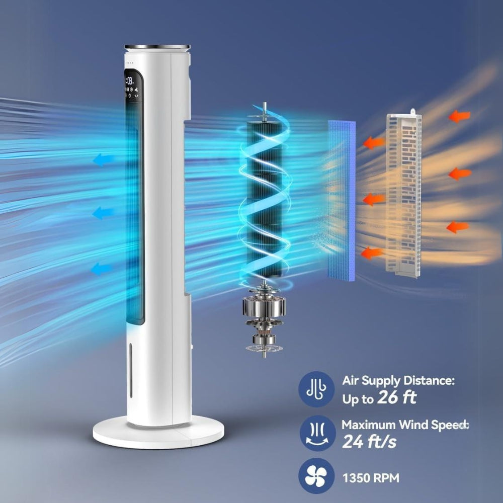 37 INCH Evaporative Air Cooler w/LED Display